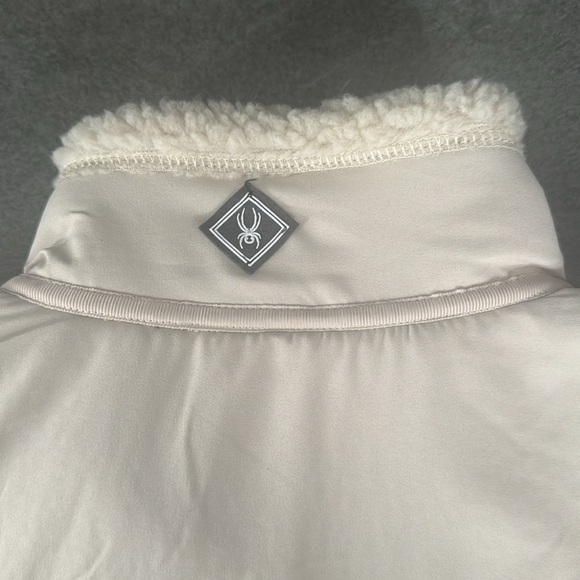 NEW Unisex Spyder Sherpa Vest in Natural Color - Picture 7 of 8